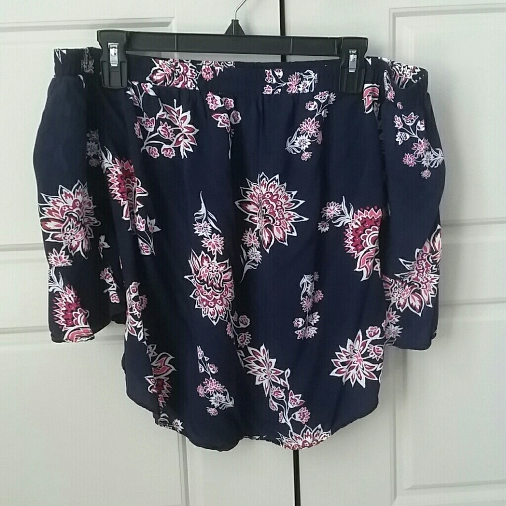 Floral off the shoulder top